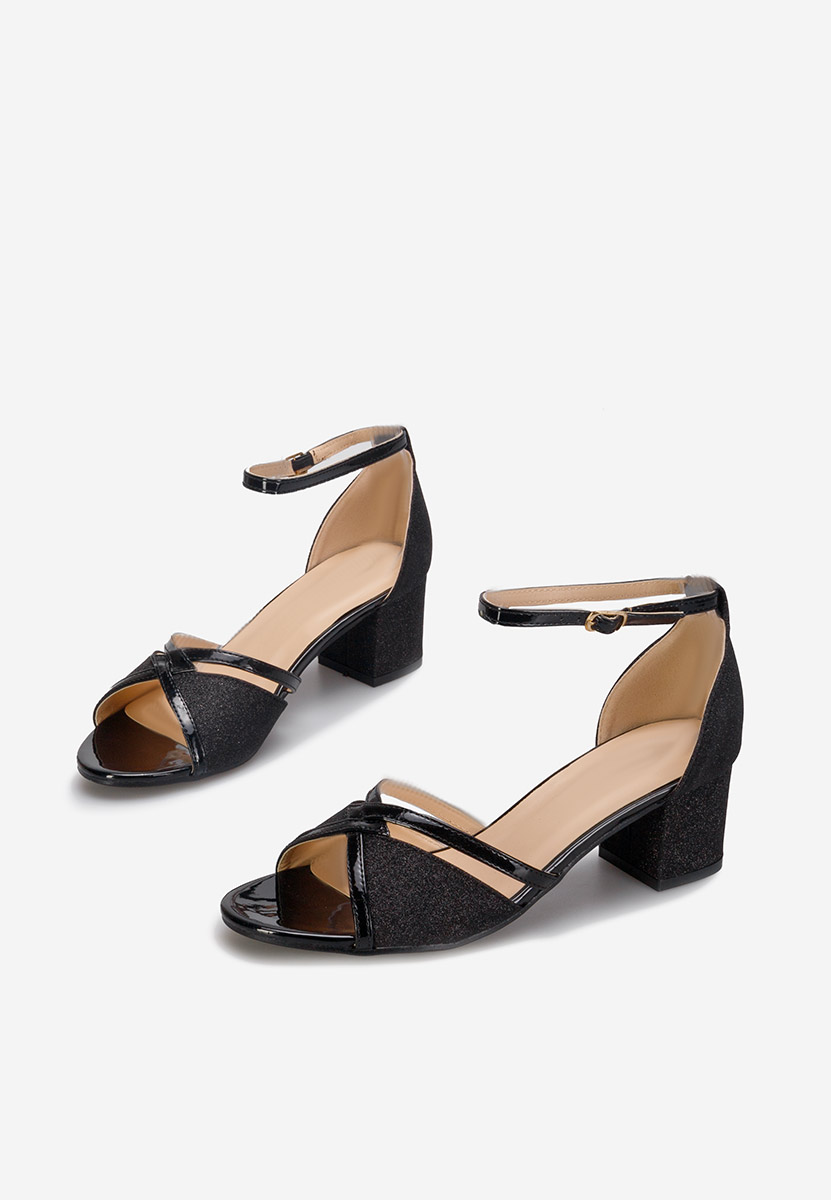 Sandali con tacco largo Aniela V2 nero