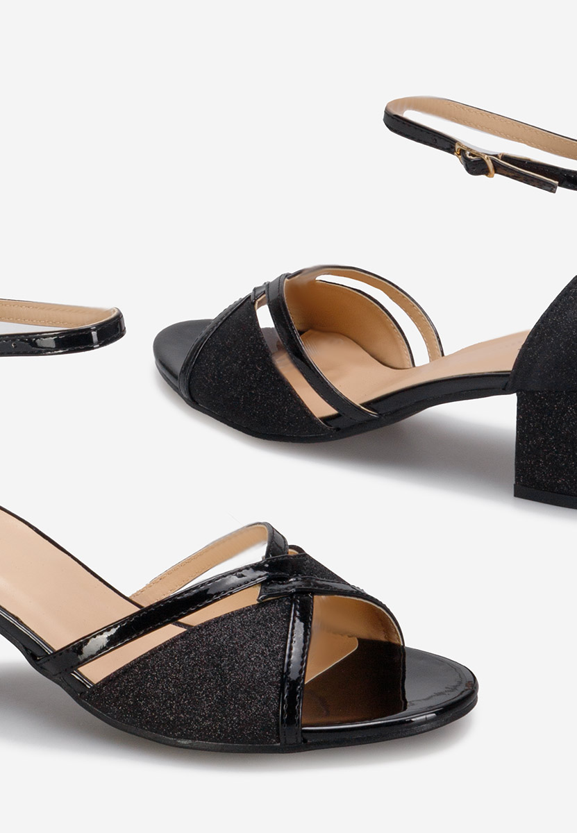 Sandali con tacco largo Aniela V2 nero