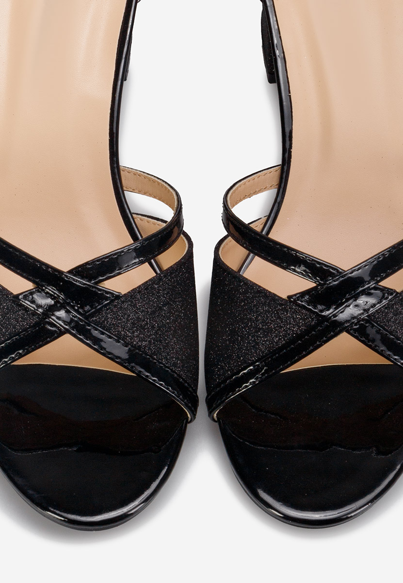 Sandali con tacco largo Aniela V2 nero