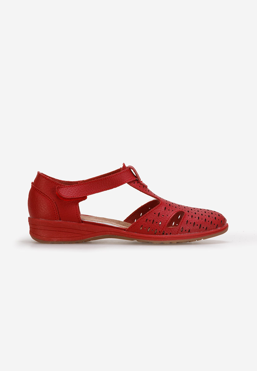 Ballerine cuoio Zelina Rosso