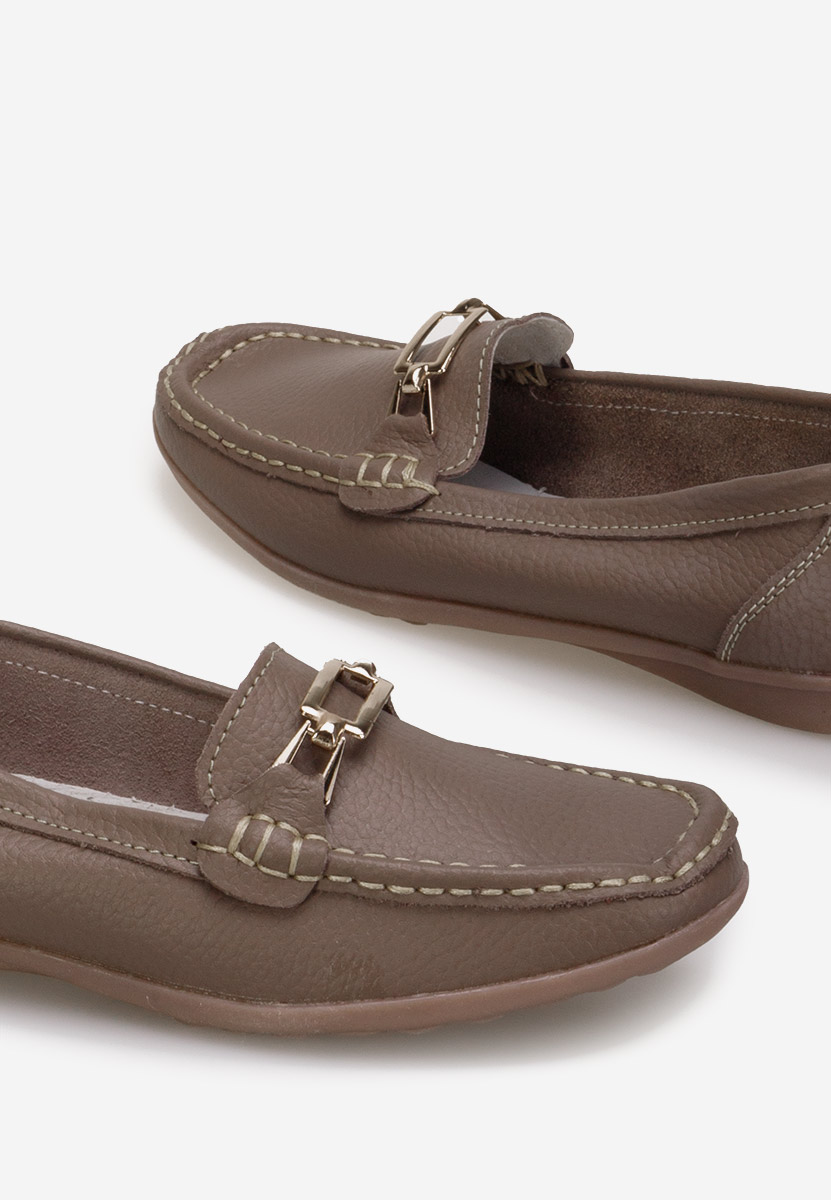 Mocassini pelle Celetina cachi