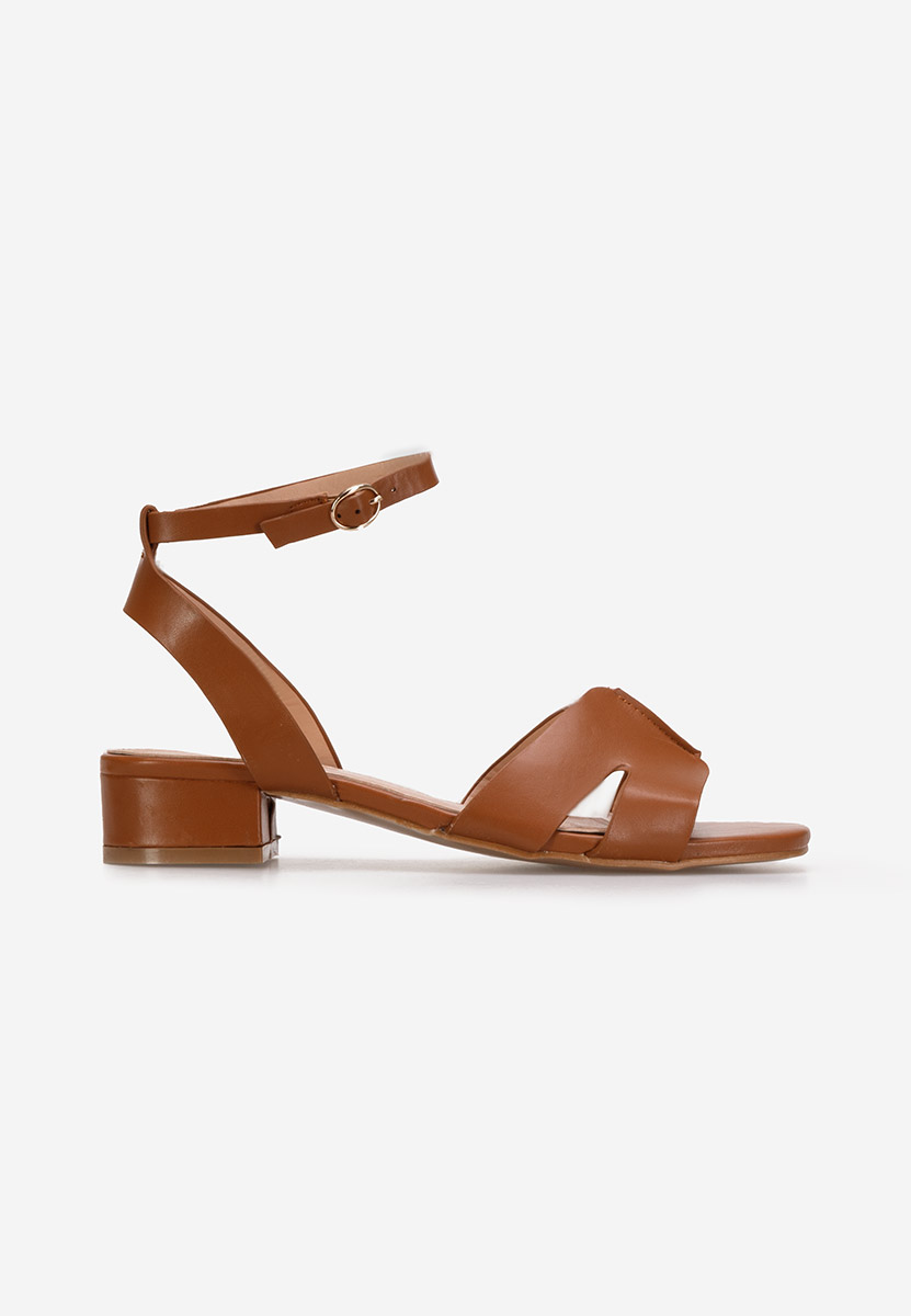 Sandali con tacco basso Briena marrone