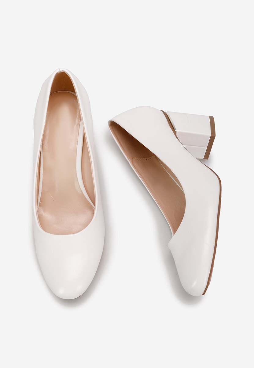 Décolleté tacco largo Klata Bianchi