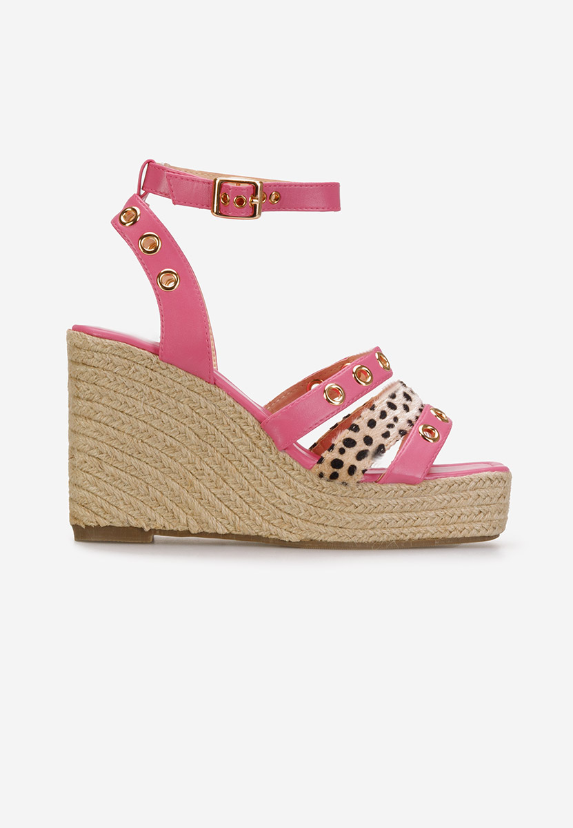 Sandali con zeppa Kria Fucsia