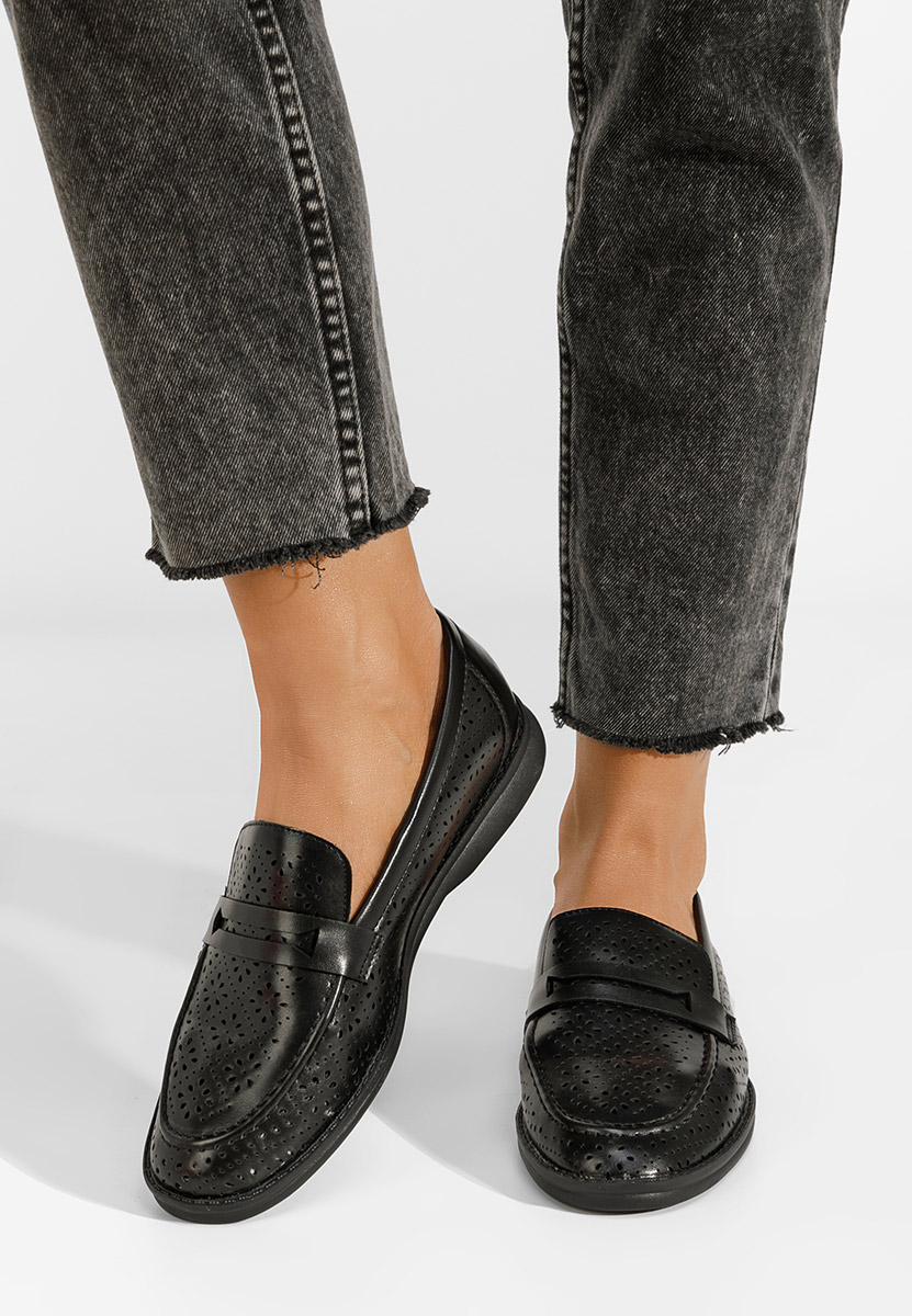 Mocassini da donna Valtera Nero