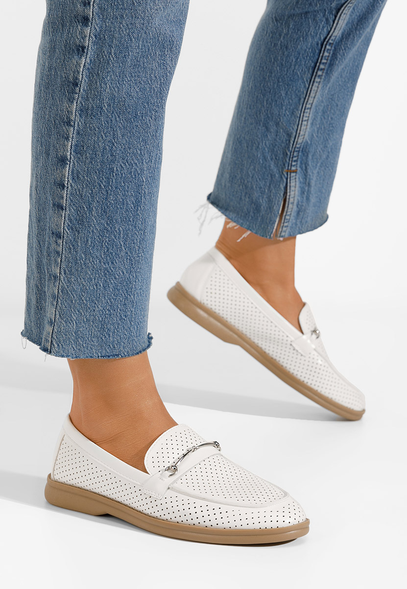 Mocassini da donna Morvana V2 Bianchi