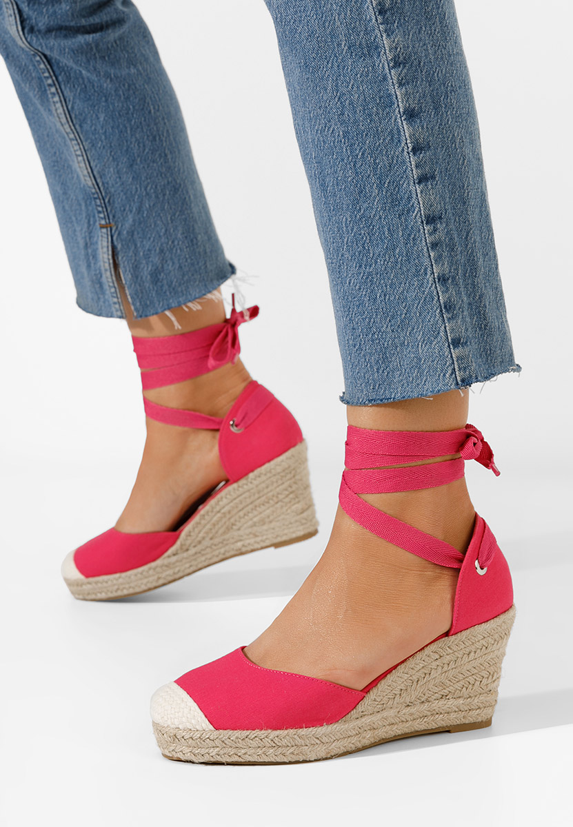 Sandali con zeppa Vilena fucsia