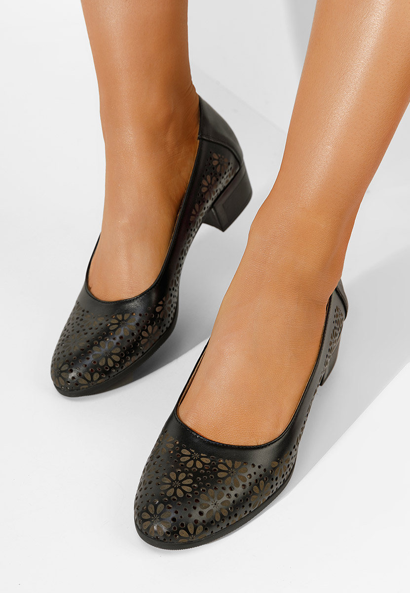 Scarpe pelle Admire Nero