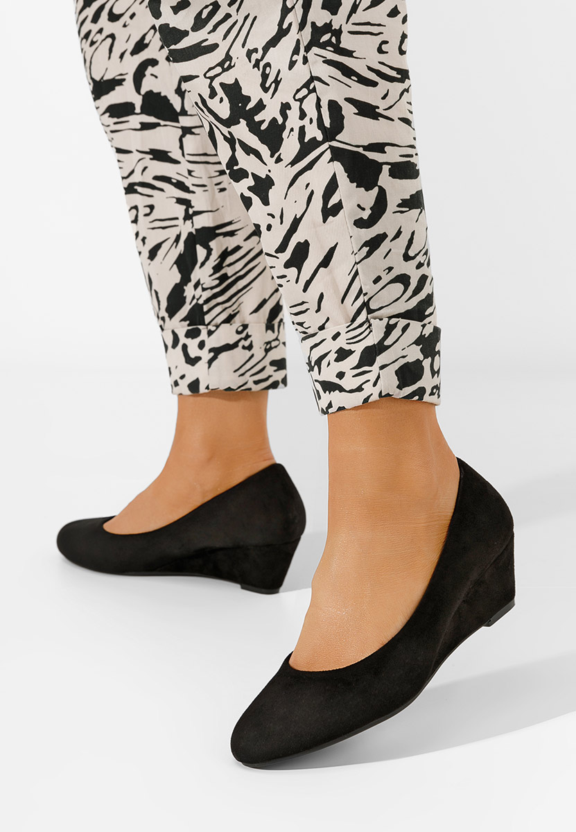 Scarpe con zeppa Rhona Nero