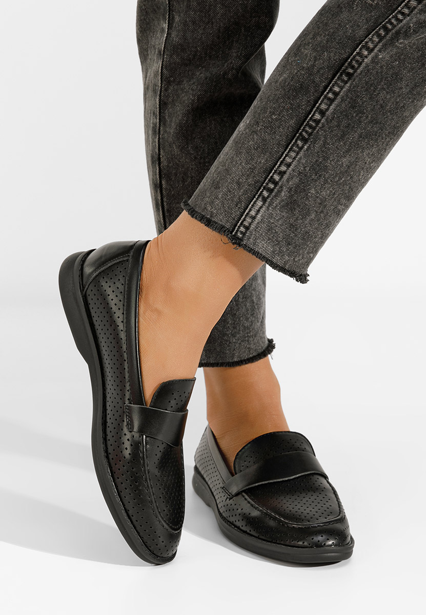 Mocassini da donna Morvana Nero