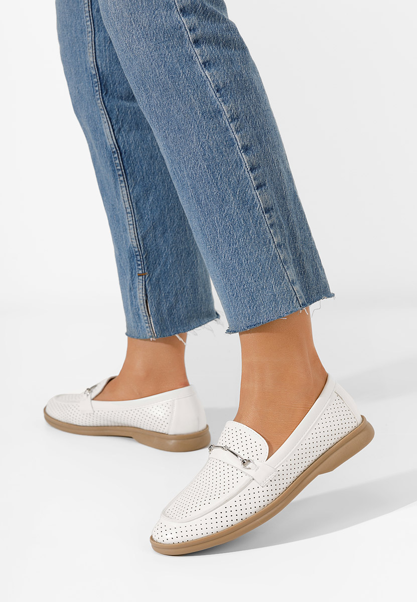 Mocassini da donna Morvana V2 Bianchi