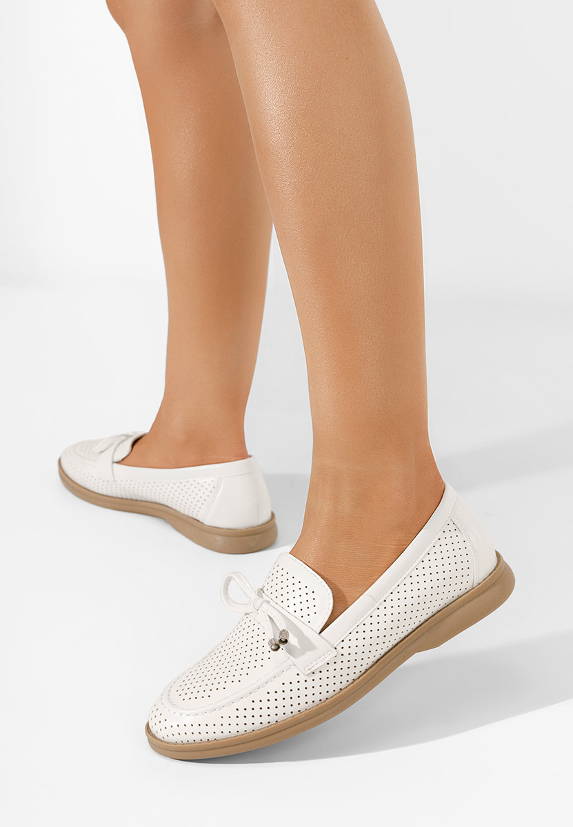 Mocassini donna estivi Morvana V3 Bianchi