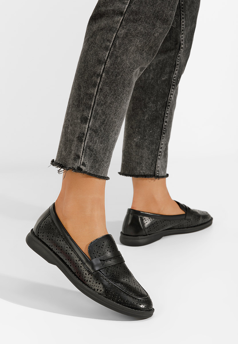 Mocassini da donna Valtera Nero