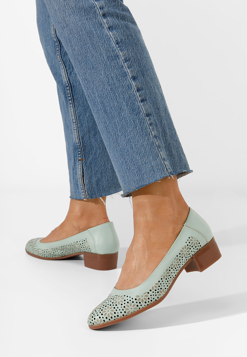 Scarpe pelle Admire Turchese