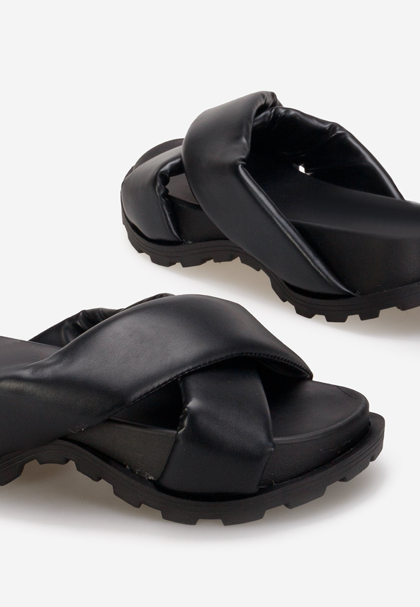 Ciabatte platform Ariola nero