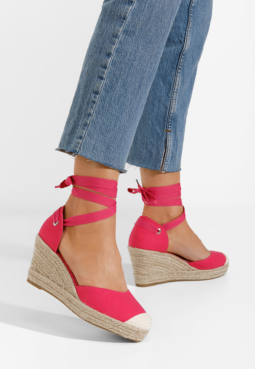 Sandali con zeppa Vilena fucsia