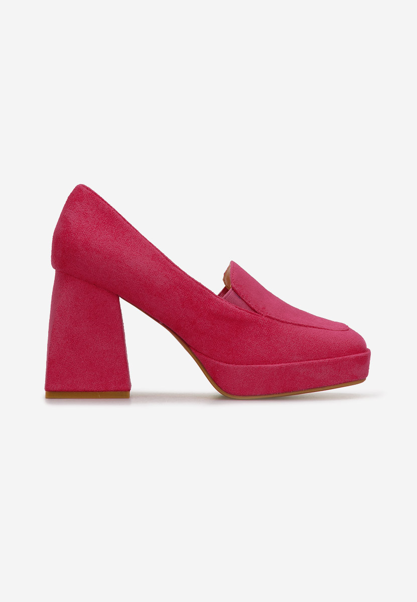 Décolleté tacco largo rosa Hoya