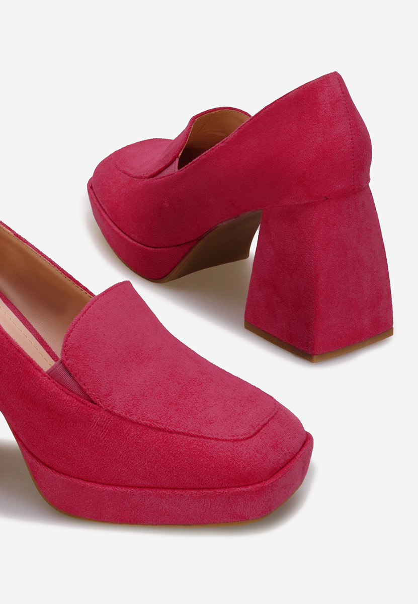Décolleté tacco largo rosa Hoya