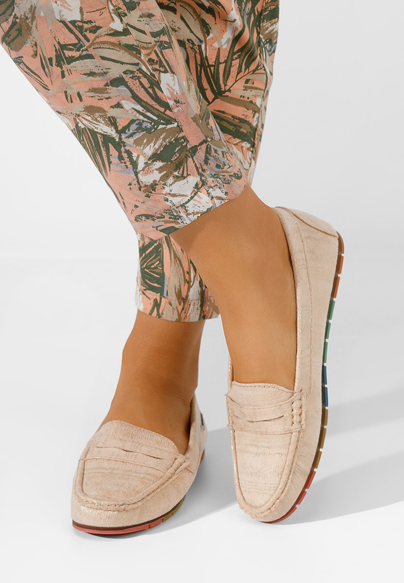 Mocassini da donna Tamina Beige