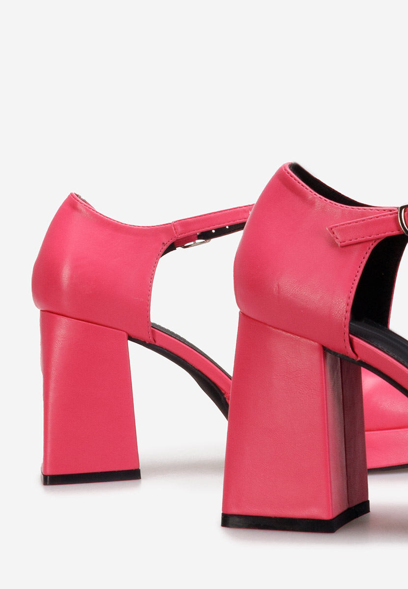 Décolleté tacco largo Abile Fucsia