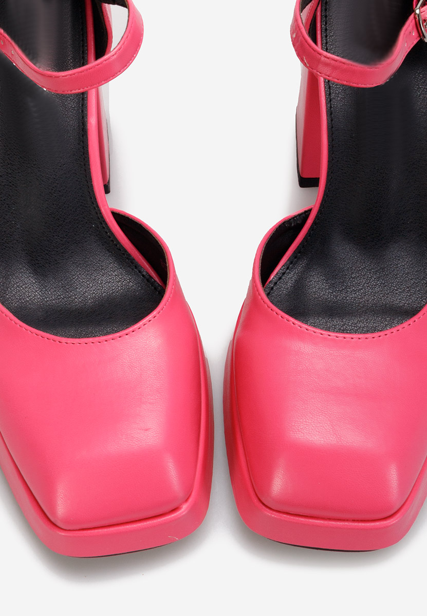 Décolleté tacco largo Abile Fucsia