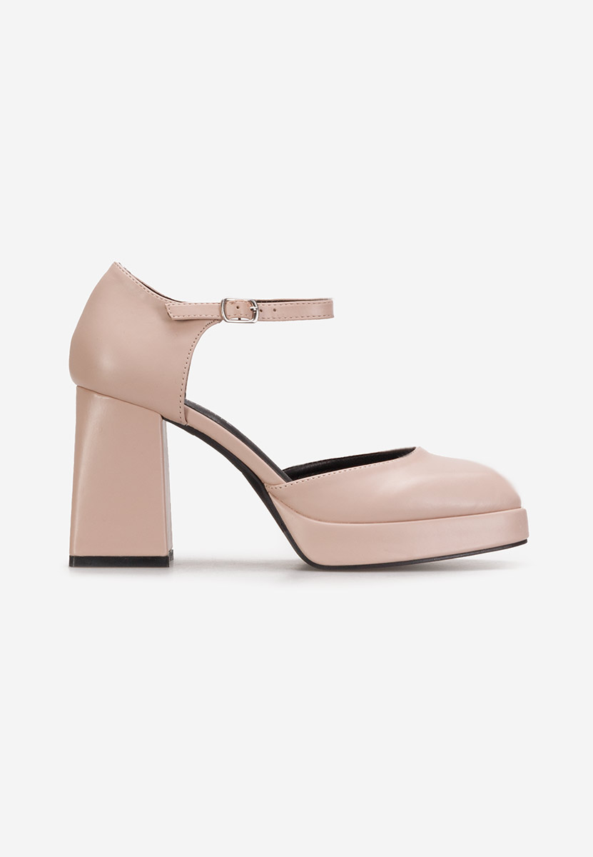 Décolleté tacco largo Abile Nude