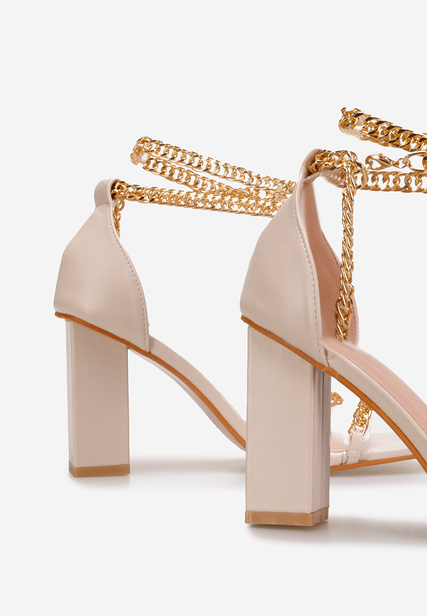 Sandali gioiello Alize beige