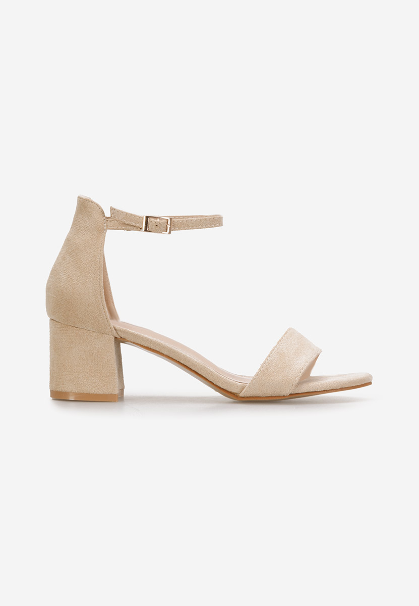 Sandali con tacco largo Nomeria Beige