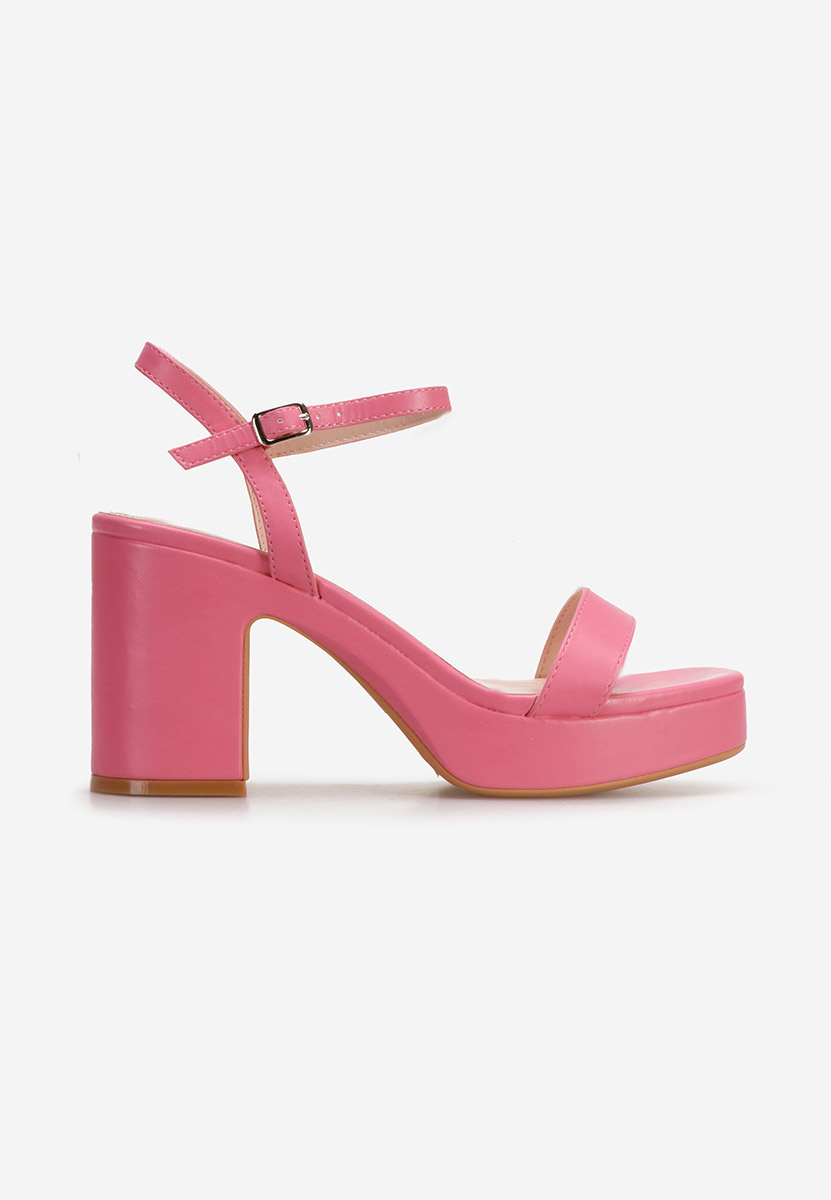 Sandali con tacco largo Salsama Fucsia