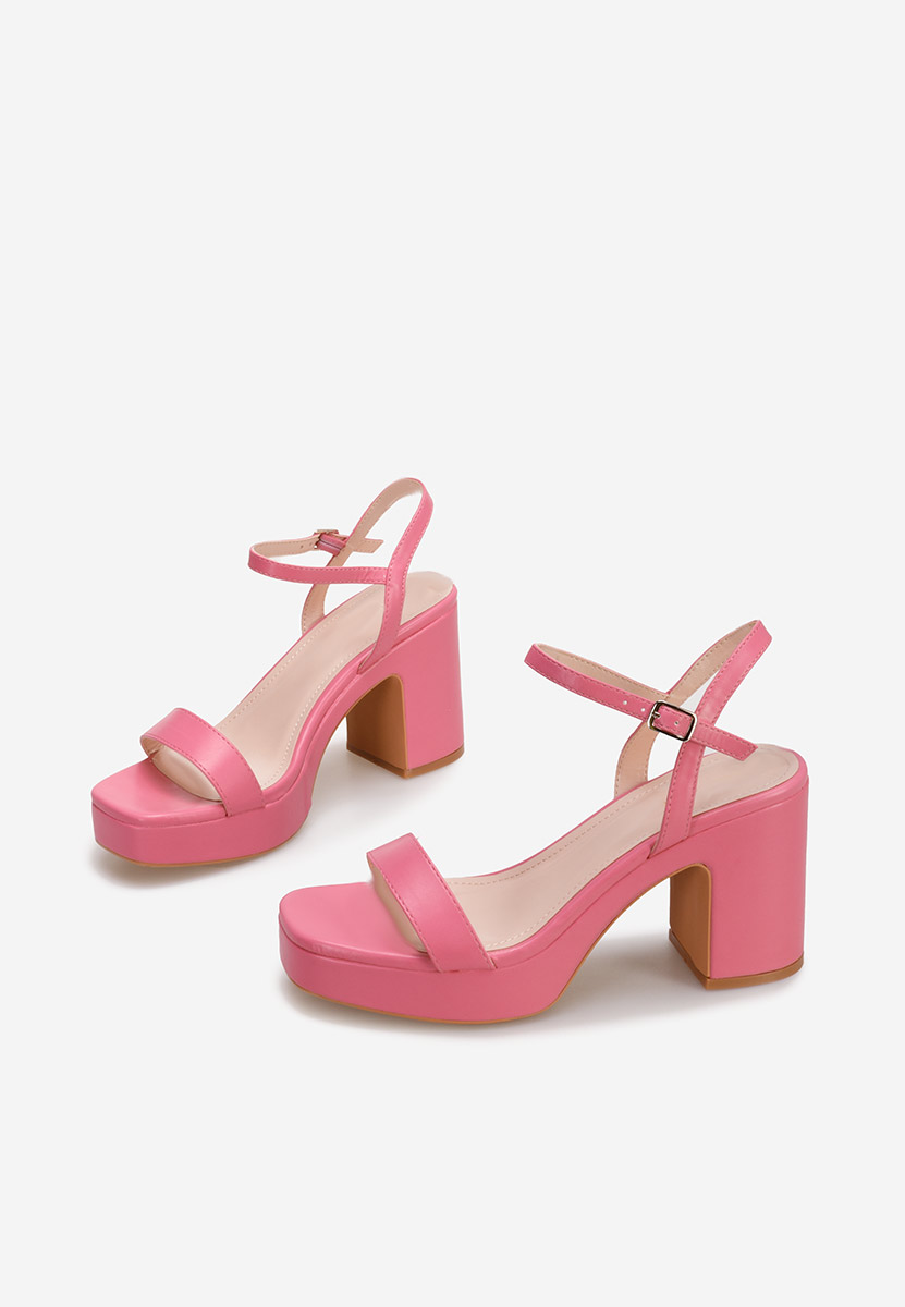 Sandali con tacco largo Salsama Fucsia