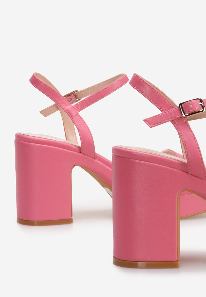 Sandali con tacco largo Salsama Fucsia