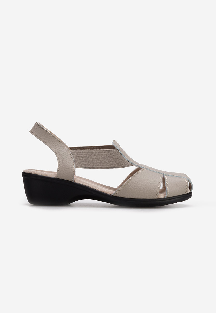 Sandali tacco basso Melona V4 grigio