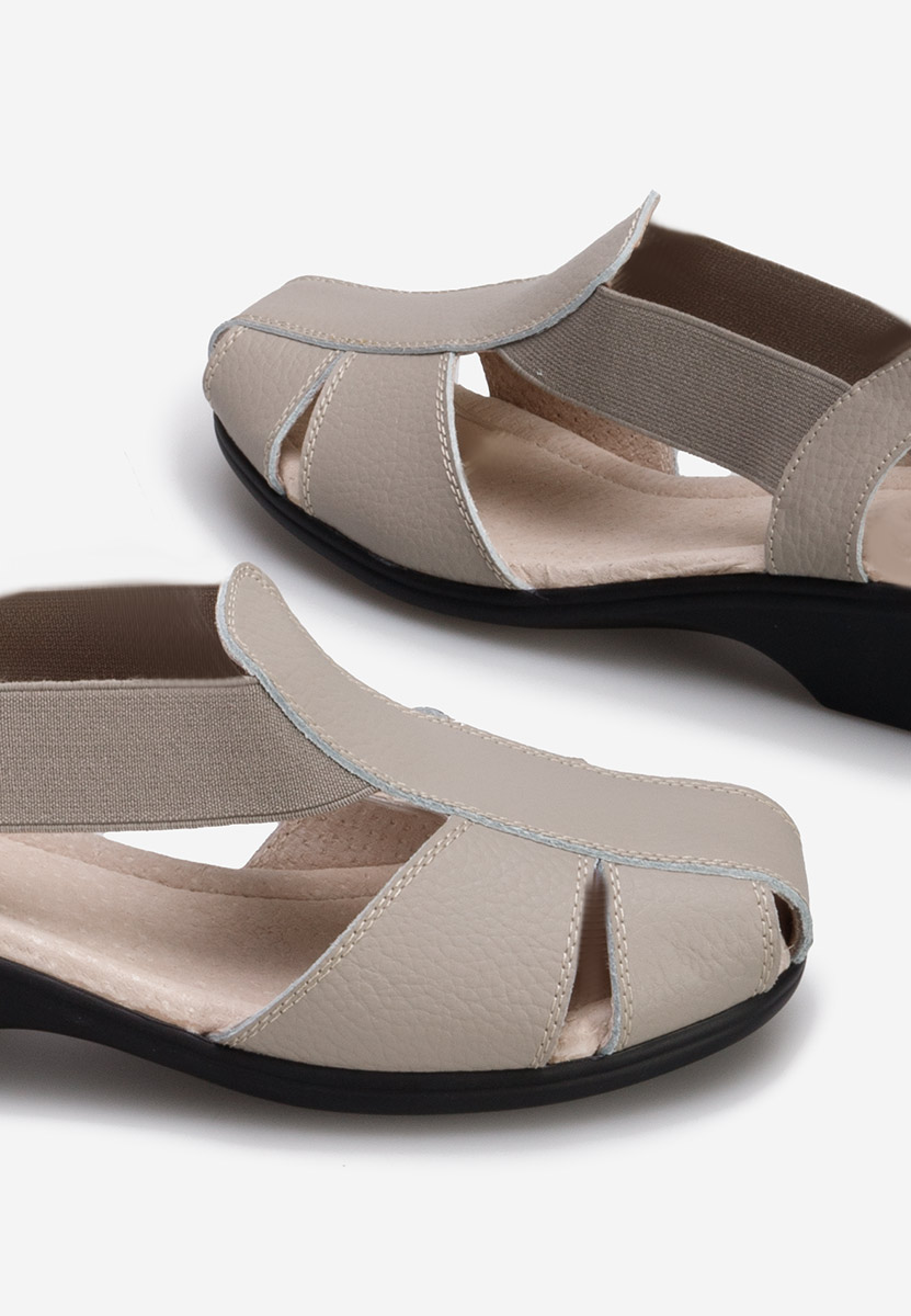 Sandali tacco basso Melona V4 grigio