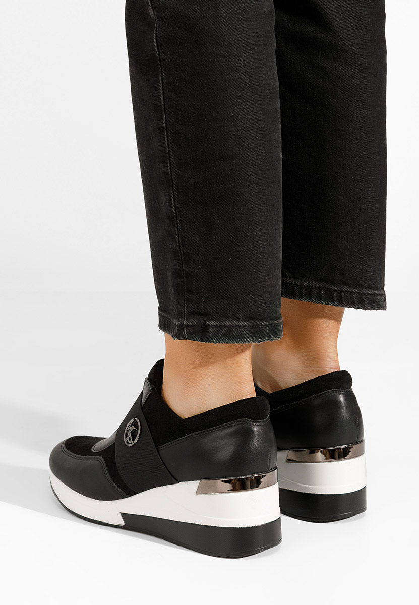 Sneakers con zeppa Almona nero