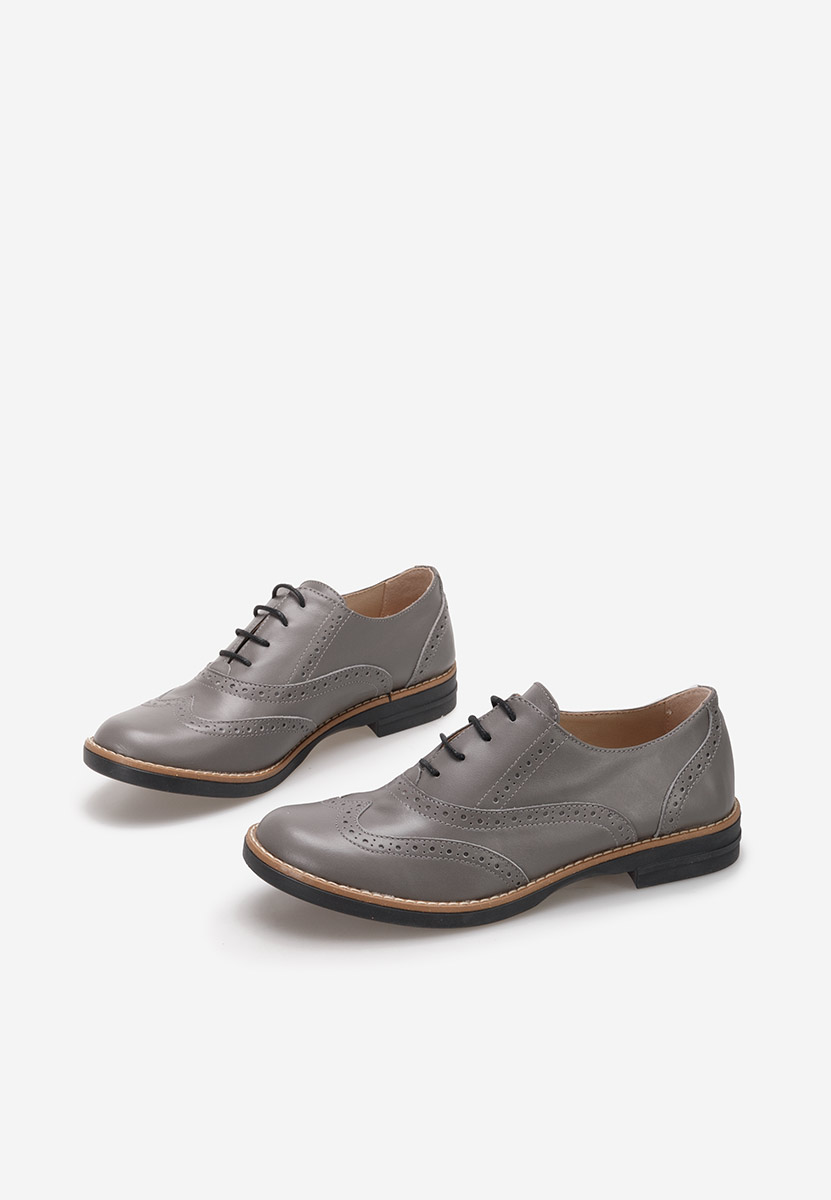 Scarpe brogue donna Emily Grigio