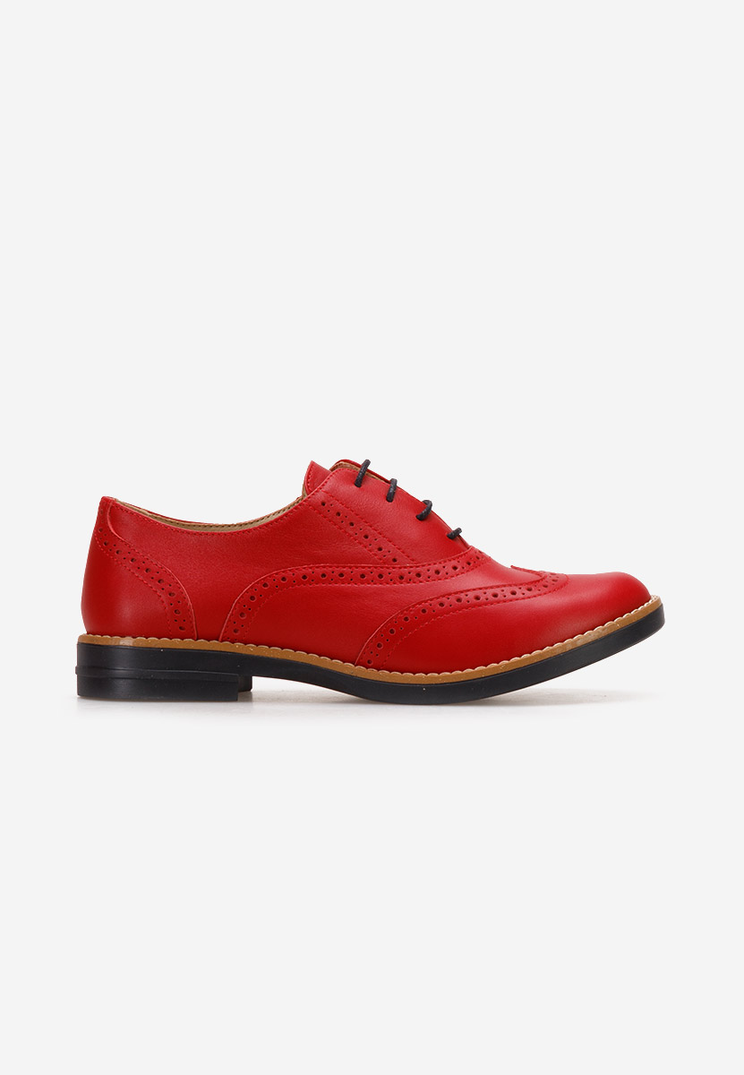 Scarpe brogue donna Emily Rosso