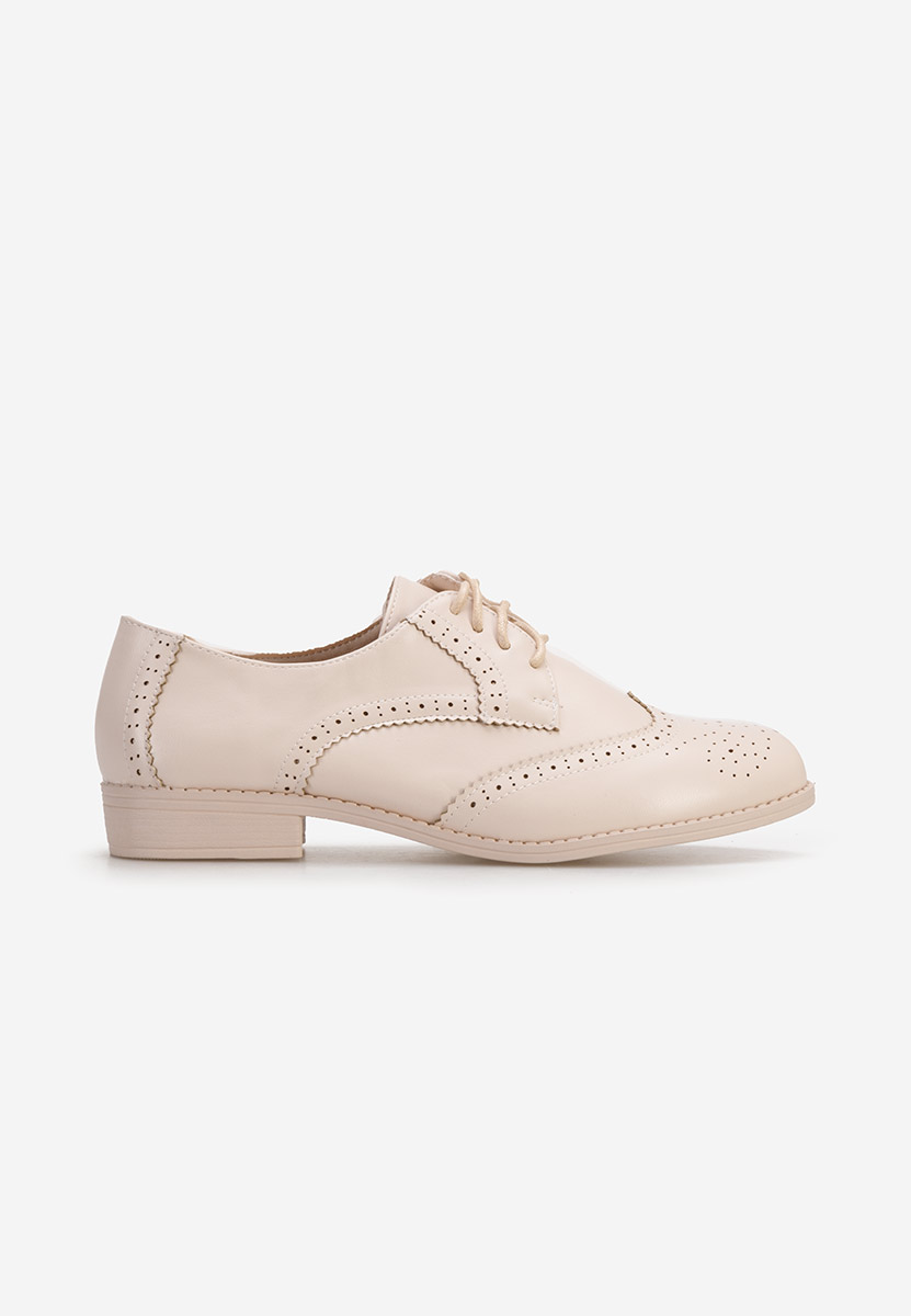 Scarpe oxford donna Nemara Beige