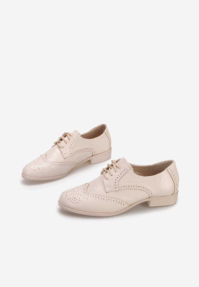 Scarpe oxford donna Nemara Beige