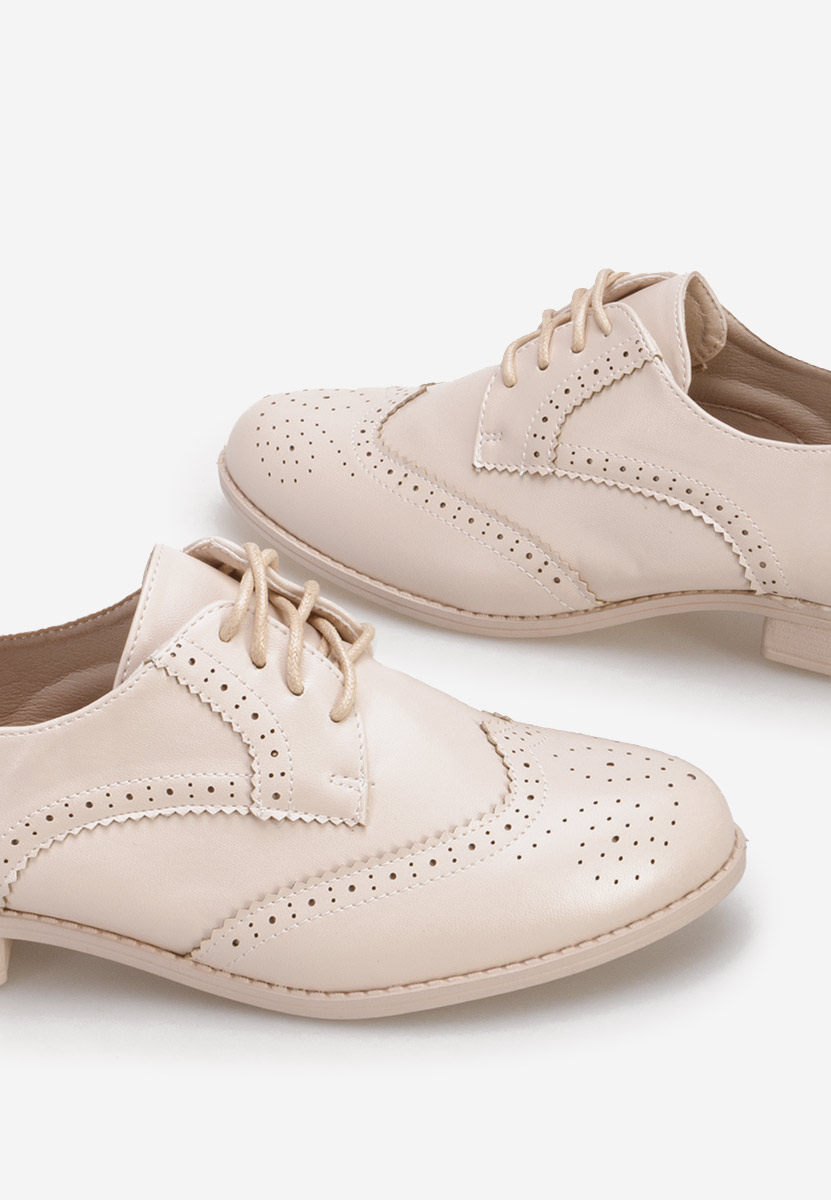 Scarpe oxford donna Nemara Beige