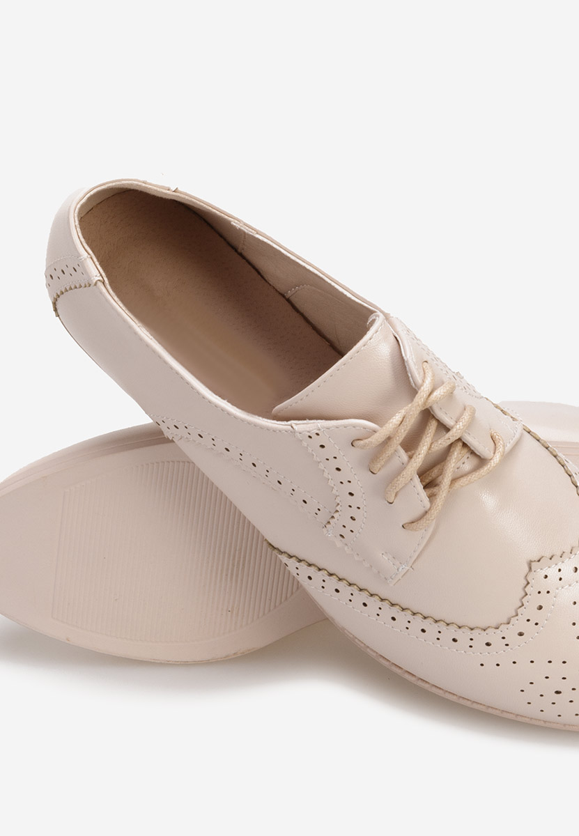 Scarpe oxford donna Nemara Beige