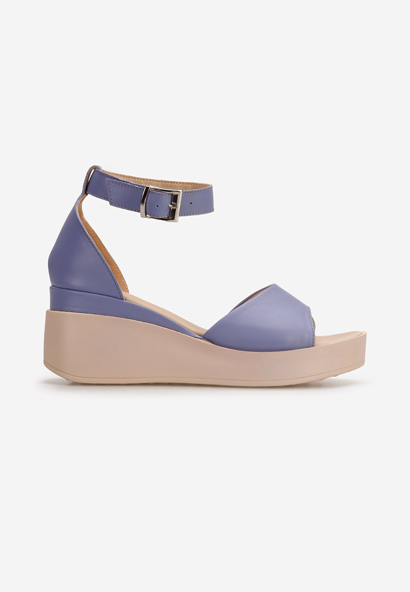 Sandali cuoio Salegia viola