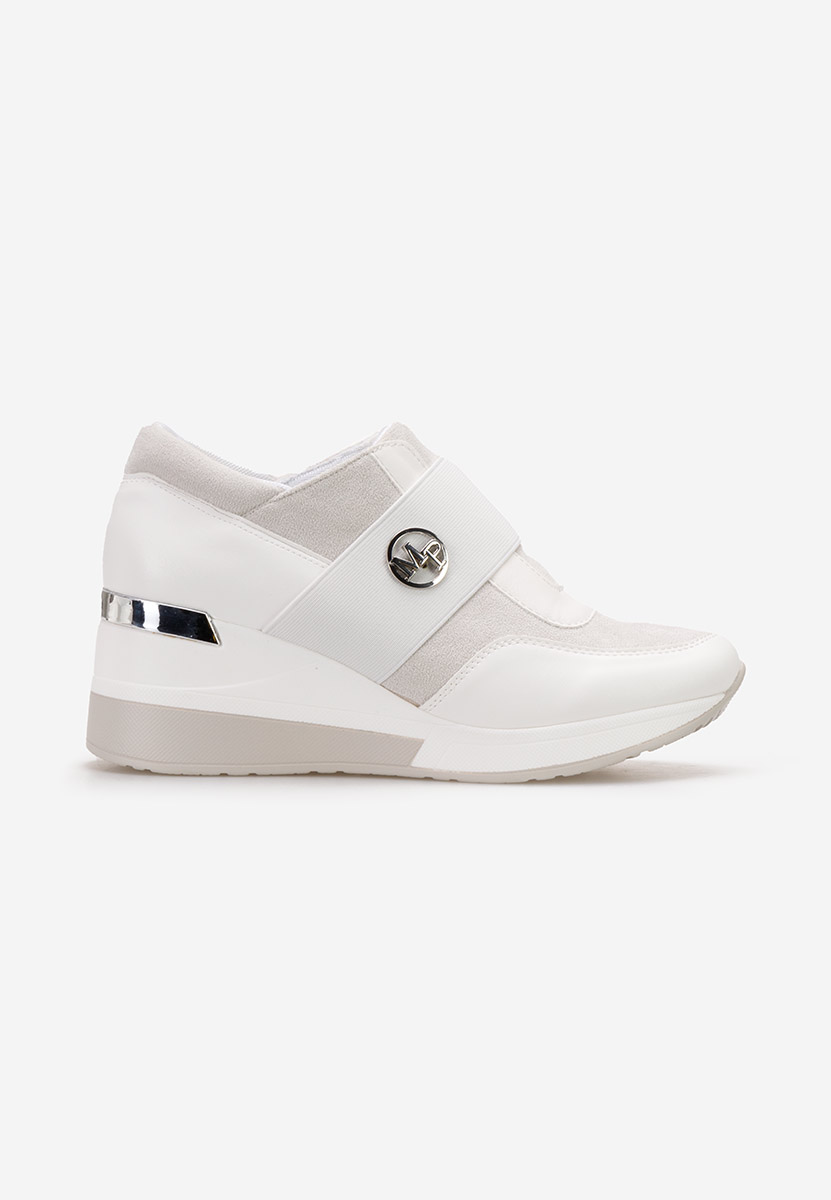 Sneakers con zeppa Almona bianchi