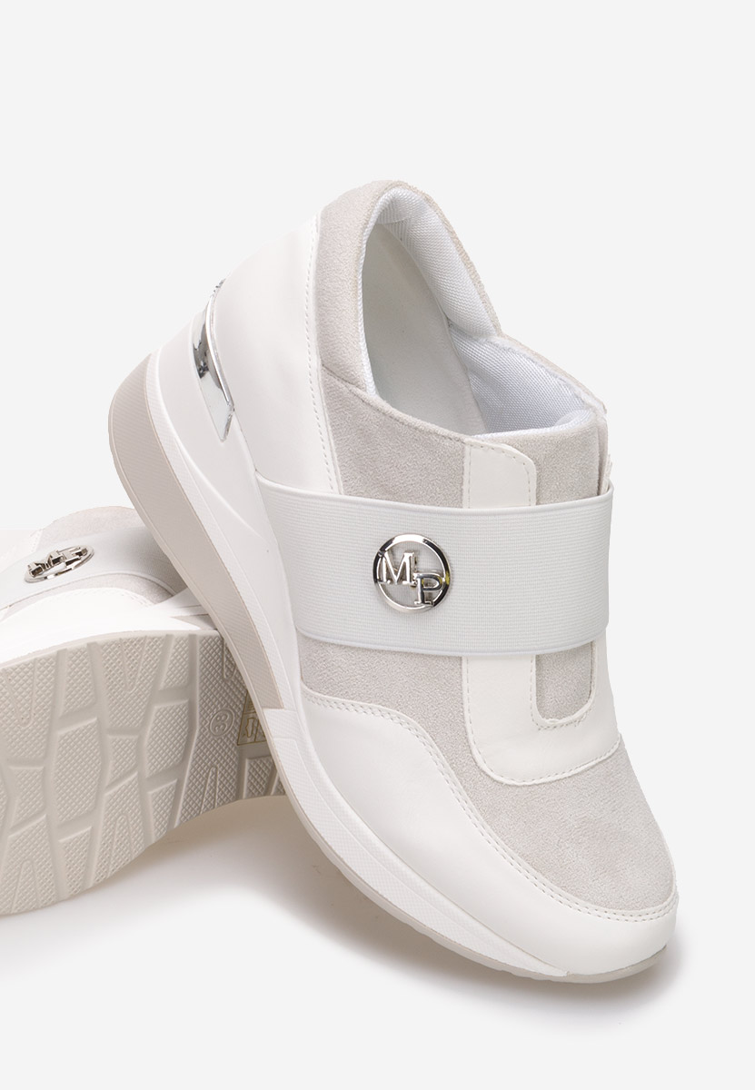 Sneakers con zeppa Almona bianchi
