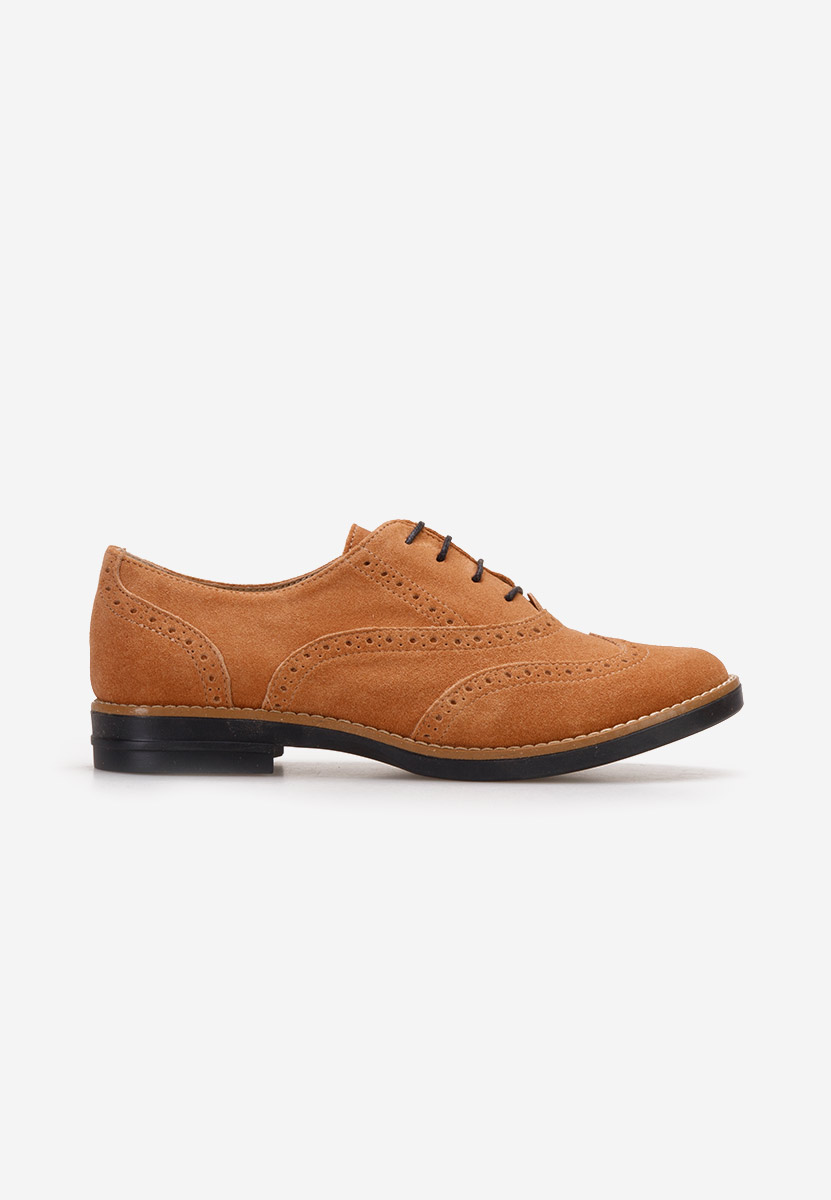 Scarpe brogue donna Emily Camel