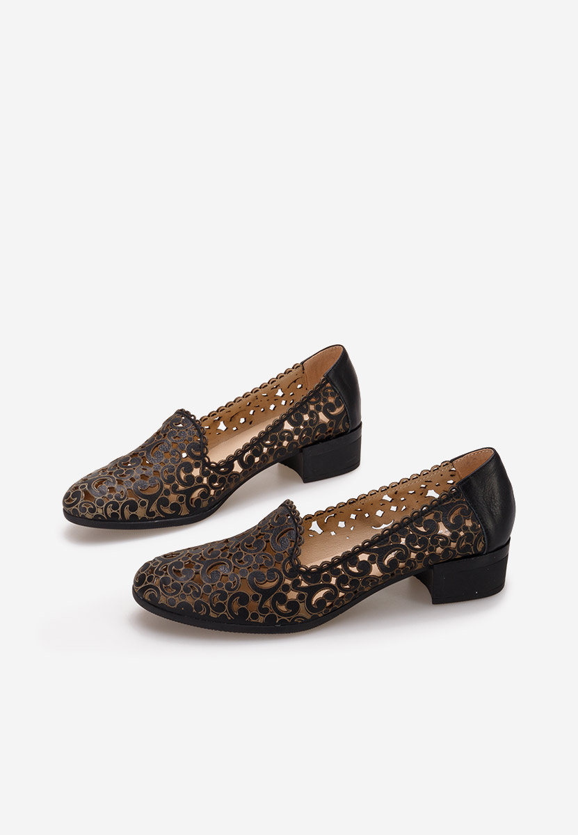 Scarpe pelle Malva Nero