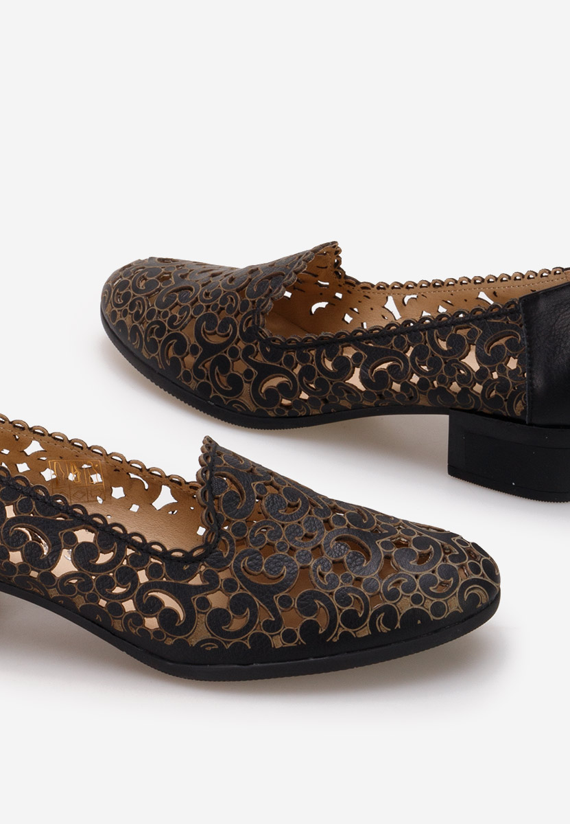 Scarpe pelle Malva Nero
