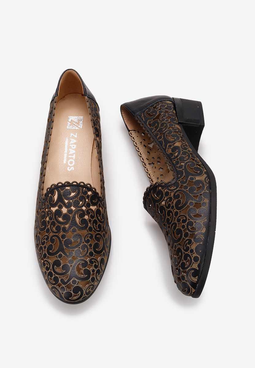Scarpe pelle Malva Nero