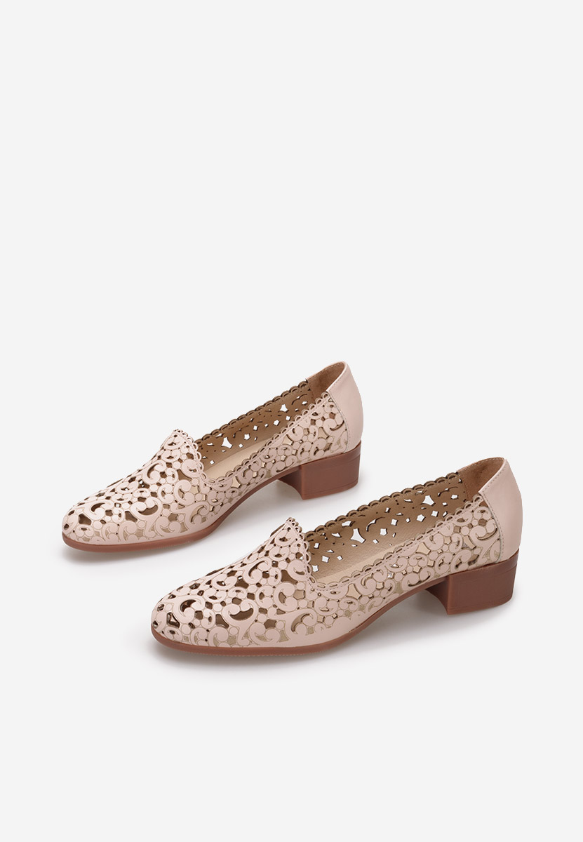 Scarpe pelle Malva Rosa