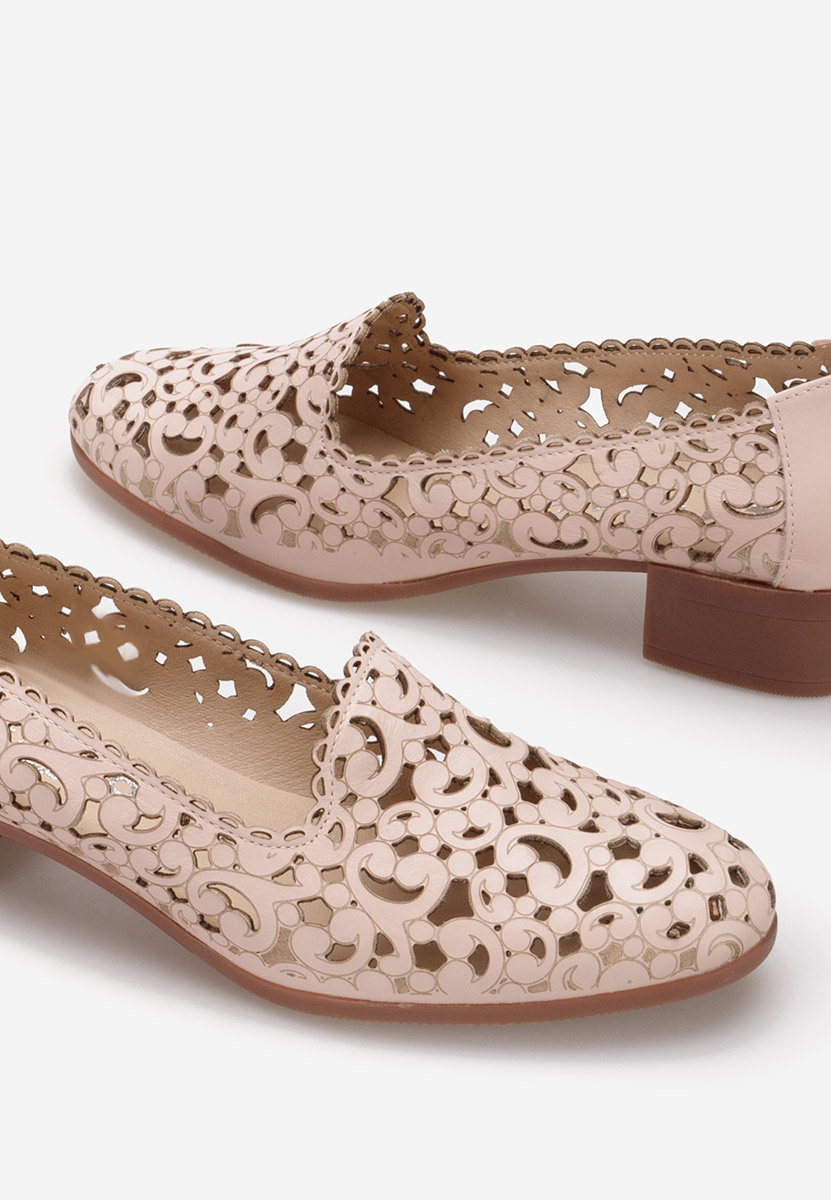 Scarpe pelle Malva Rosa