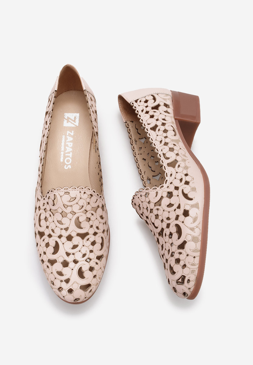 Scarpe pelle Malva Rosa